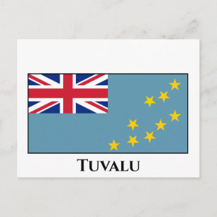 Tuvalu (Tuvaluan)-vlag Briefkaart