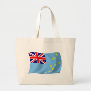 Tuvalu Vlag Schoudertas Grote Tote Bag