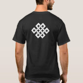 Tuvan Crest en Boeddhist Eindeloos T-shirt (Achterkant)