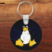 TUX Blue Sobel Sleutelhanger (Voorkant)