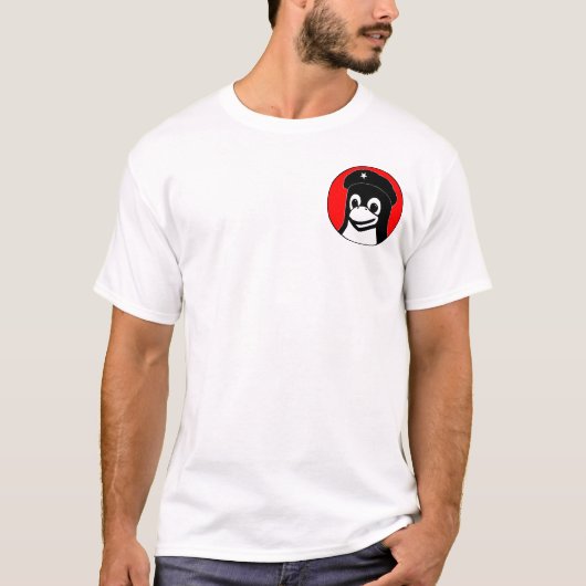 Tux Guevara (licht) - Pocket Motif T-shirt (Voorkant)