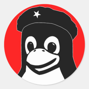 Tux Guevara Ronde Sticker