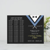 Tux Masonic Program Sjabloon Vrijmetselaar Station (Staand voorkant)