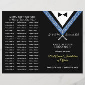 Tux Masonic Program Sjabloon Vrijmetselaar Station (Voorkant)