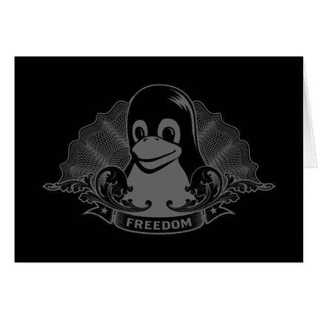 Tux Penguin - (Linux, Open Source, Copyleft, FSF) (Voorkant Horizontaal)