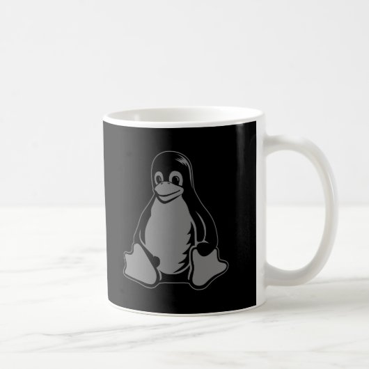 Tux Penguin - (Linux, Open Source, Copyleft, FSF) Koffiemok (Rechts)