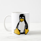 Tux Penguin - (Linux, Open Source, Copyleft, FSF) Koffiemok (Links)