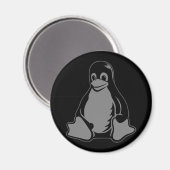 Tux Penguin - (Linux, Open Source, Copyleft, FSF) Magneet (Voorkant / Achterkant)