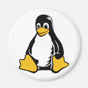 Tux Penguin - (Linux, Open Source, Copyleft, FSF) Magneet