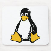 Tux Penguin - (Linux, Open Source, Copyleft, FSF) Muismat (Voorkant)
