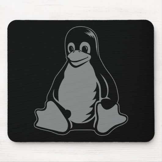 Tux Penguin - (Linux, Open Source, Copyleft, FSF) Muismat (Voorkant)