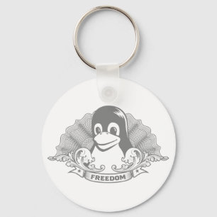 Tux Penguin - (Linux, Open Source, Copyleft, FSF) Sleutelhanger
