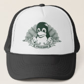 Tux Penguin - (Linux, Open Source, Copyleft, FSF) Trucker Pet (Voorkant)