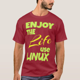 Tux Penguin lover T-Shirt Enjoy the Life Use tee