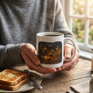 Tux & Twitch Kampvuur Avond Koffiemok