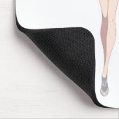 Tux White Mousepad Muismat (Hoek)