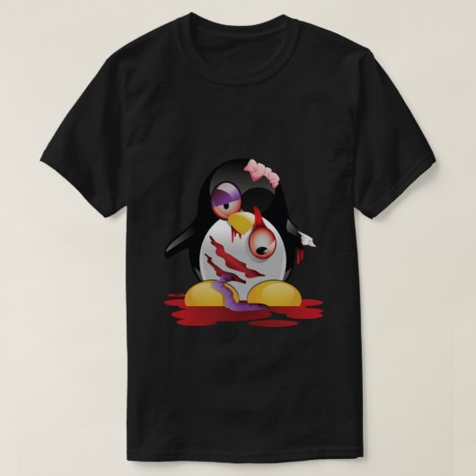 Tux zombie t-shirt (Design voorkant)