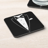 Tuxedo And Bowtie Bier Onderzetter (Linkerzijde)