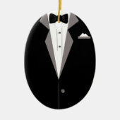 Tuxedo Art Keramisch Ornament (Voorkant)