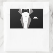 Tuxedo Art Rechthoekige Sticker (Tas)
