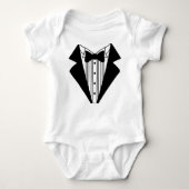 Tuxedo Baby creeper Romper (Voorkant)
