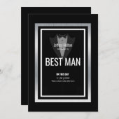 Tuxedo beste man zwarte en witte tuxedo kaart (Voorkant / Achterkant)