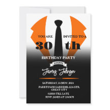Tuxedo Birthday Uitnodiging