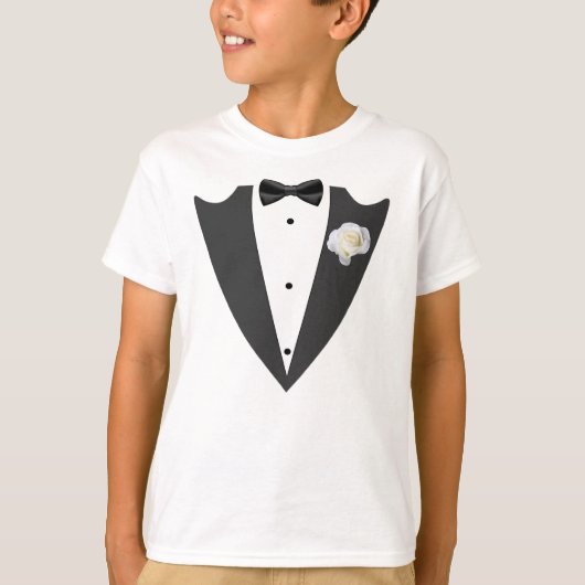 Tuxedo Black and white T-Shirt (Voorkant)