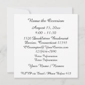 Tuxedo Black Cravate événement INVITATION (Dos)