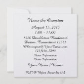 Tuxedo Black Cravate événement INVITATION (Dos)