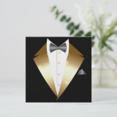Tuxedo Black Tie Uitnodiging (Staand voorkant)