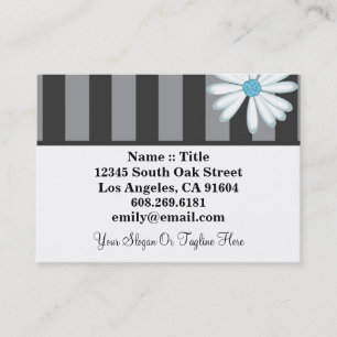 Tuxedo Blues High Mode Boutique Floral Designer Visitekaartje