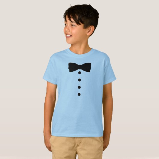 Tuxedo Bow stropdas Apparel Formal T-shirt (Voorkant volledig)