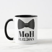 Tuxedo Bow Stropdas Man of Maid of Honor Mok (Links)