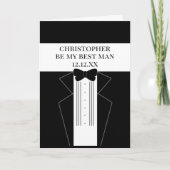 Tuxedo bruiloft worden mijn beste man groomsman Ka (Voorkant)