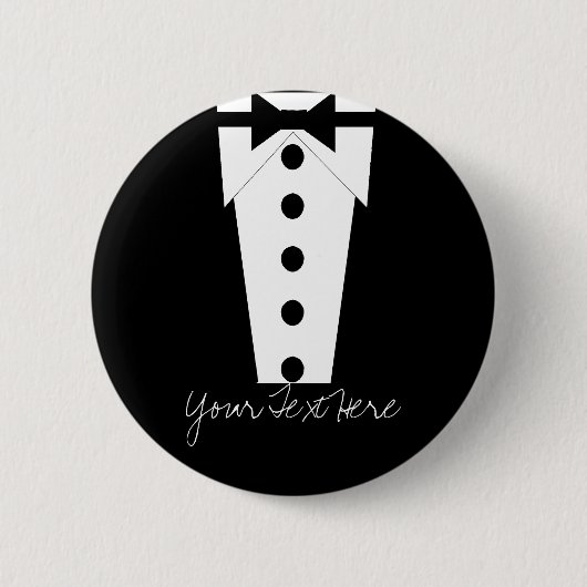 Tuxedo-Button Ronde Button 5,7 Cm (Voorkant)