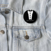 Tuxedo-Button Ronde Button 5,7 Cm (In situ)