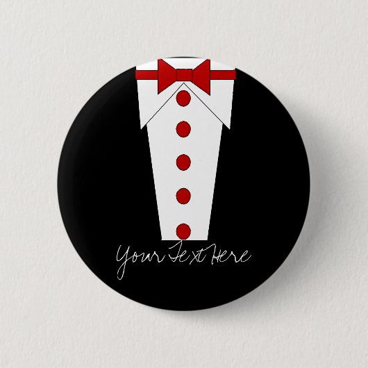 Tuxedo Button (rood) (Voorkant)