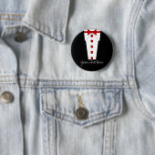 Tuxedo Button (rood) (In situ)