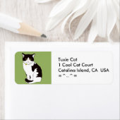 Tuxedo Cat-Adresetiketten Etiket (Insitu)