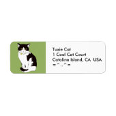 Tuxedo Cat-Adresetiketten Etiket (Voorkant)