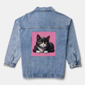 TUXEDO CAT ART DENIM JACKET (Verso)