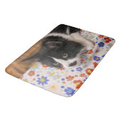 Tuxedo Cat Badmat (Gekanteld)