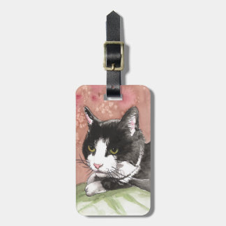 Tuxedo Cat Bagagelabel