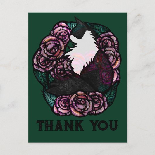 Tuxedo Cat Black en witte katten Briefkaart (Voorkant)