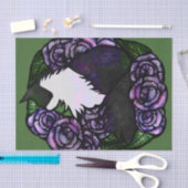 Tuxedo Cat Black en witte katten Tissuepapier (Craft)