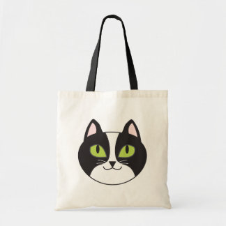 Tuxedo Cat Canvas tas