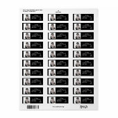 Tuxedo cat Cats Art Return Address Labels (Full Sheet)