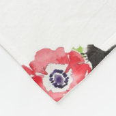 Tuxedo Cat Cute Flowers Katten Waterverf Fle Fleece Deken (Hoek)