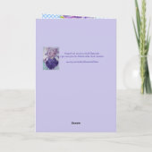 Tuxedo Cat Cute Funny Floral Happy Birthday-kaart Kaart (Achterkant)